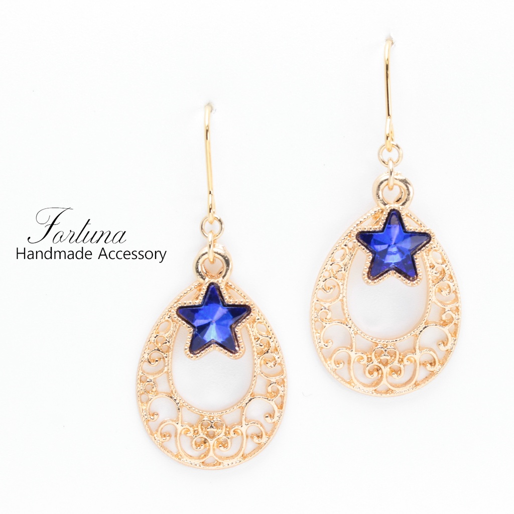 Blue Star(397) ピアス/イヤリング/ノンホールピアス/樹脂ピアス