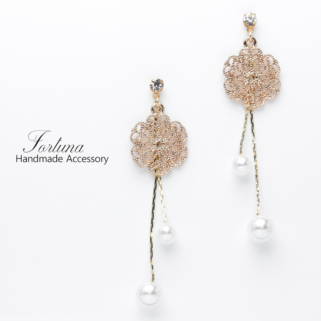 揺れるパール(398) ピアス/ノンホールピアス/樹脂ピアス