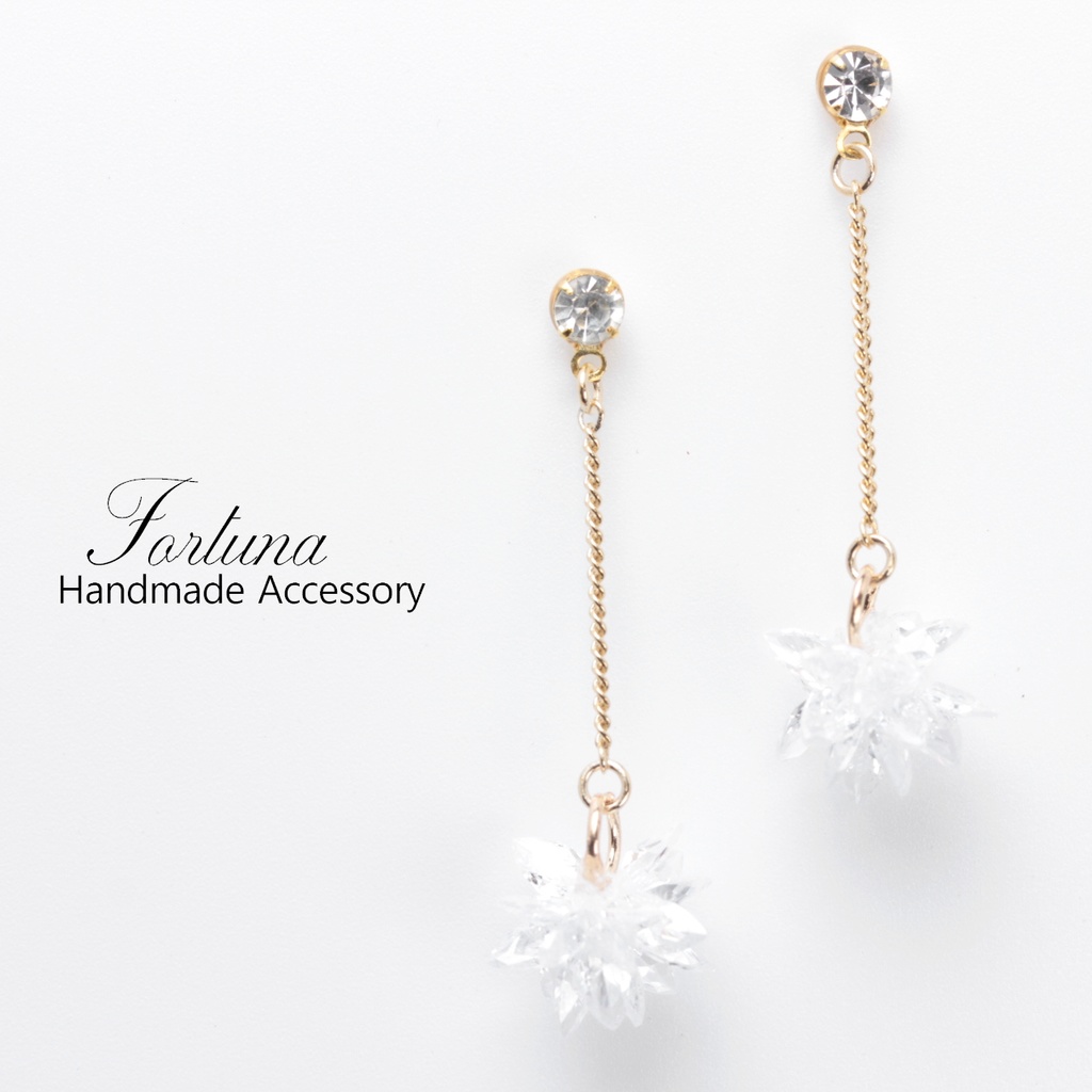 WHITE STAR(414) ピアス/ノンホールピアス/樹脂ピアス