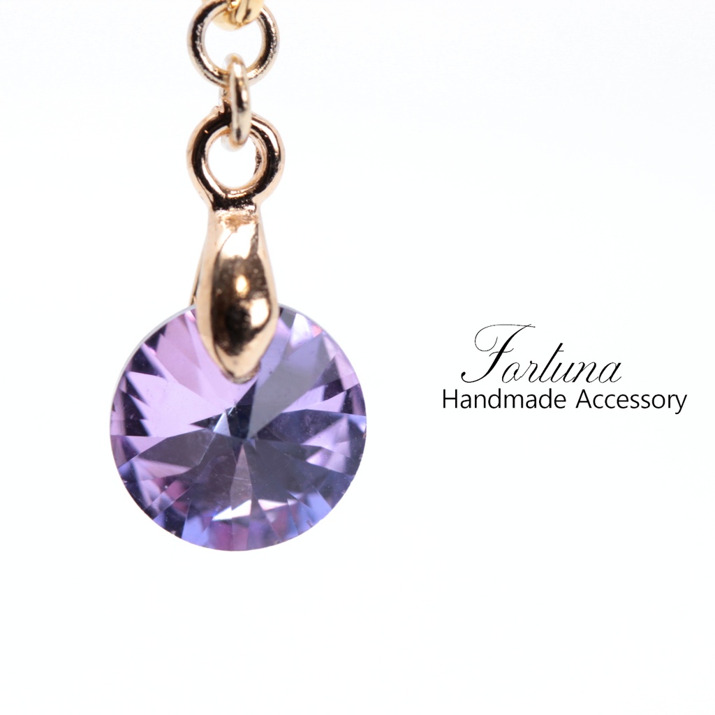 シンプルパープル(418) ピアス/イヤリング/ノンホールピアス/樹脂ピアス