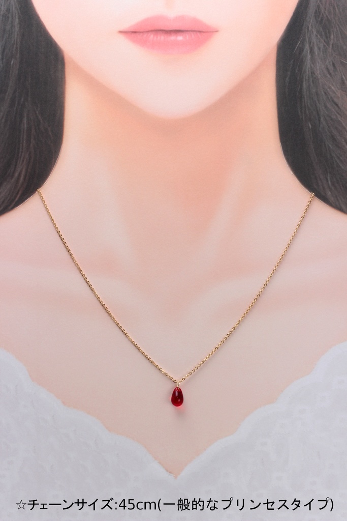 チェコドロップネックレス~Cherry~(431)ネックレス/ペンダント