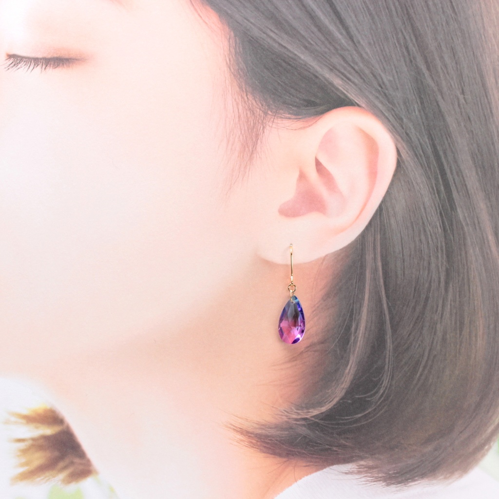 Gradation Color(443) ピアス/イヤリング/ノンホールピアス/樹脂ピアス