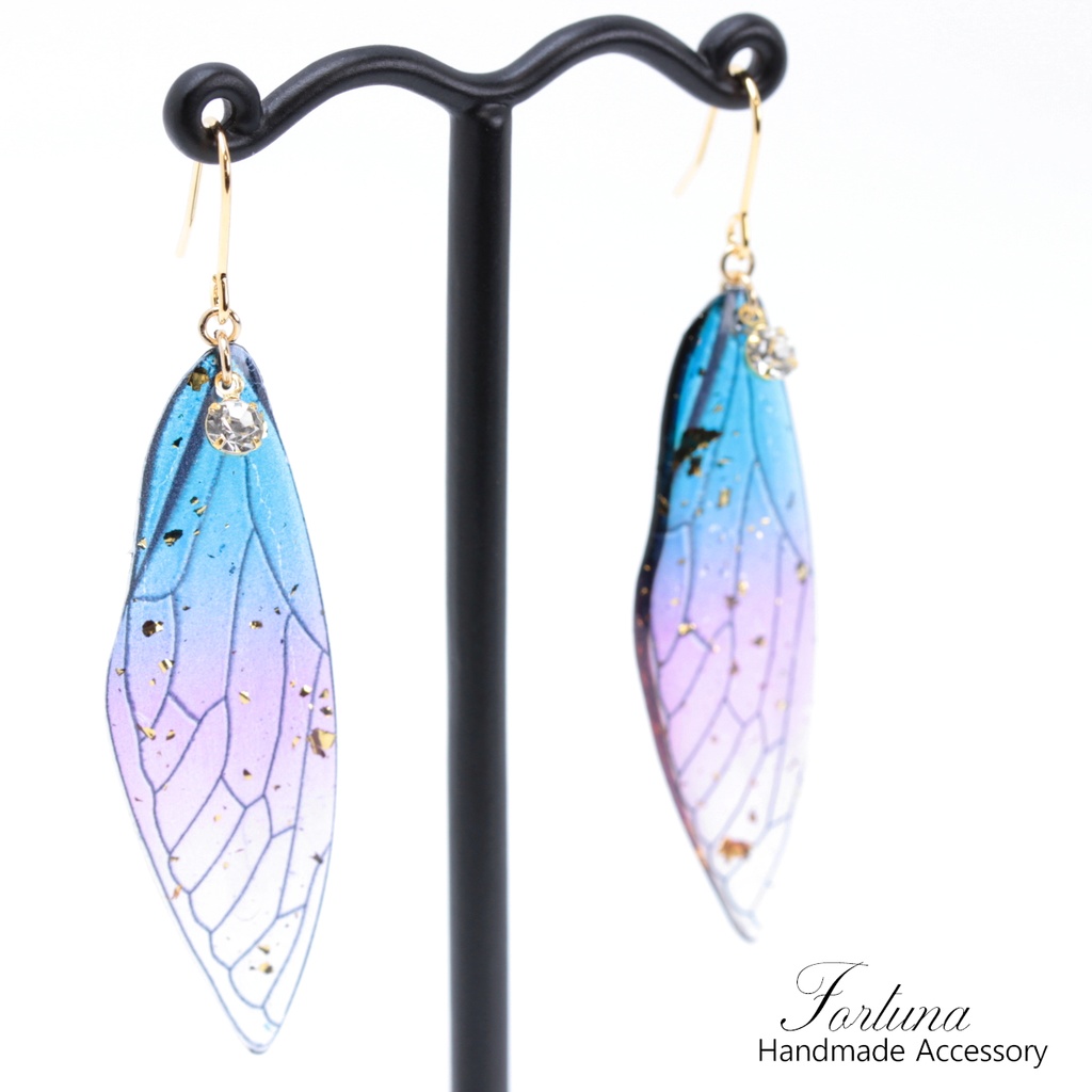 蝶羽~Dark~(455) ピアス/イヤリング/ノンホールピアス/樹脂ピアス