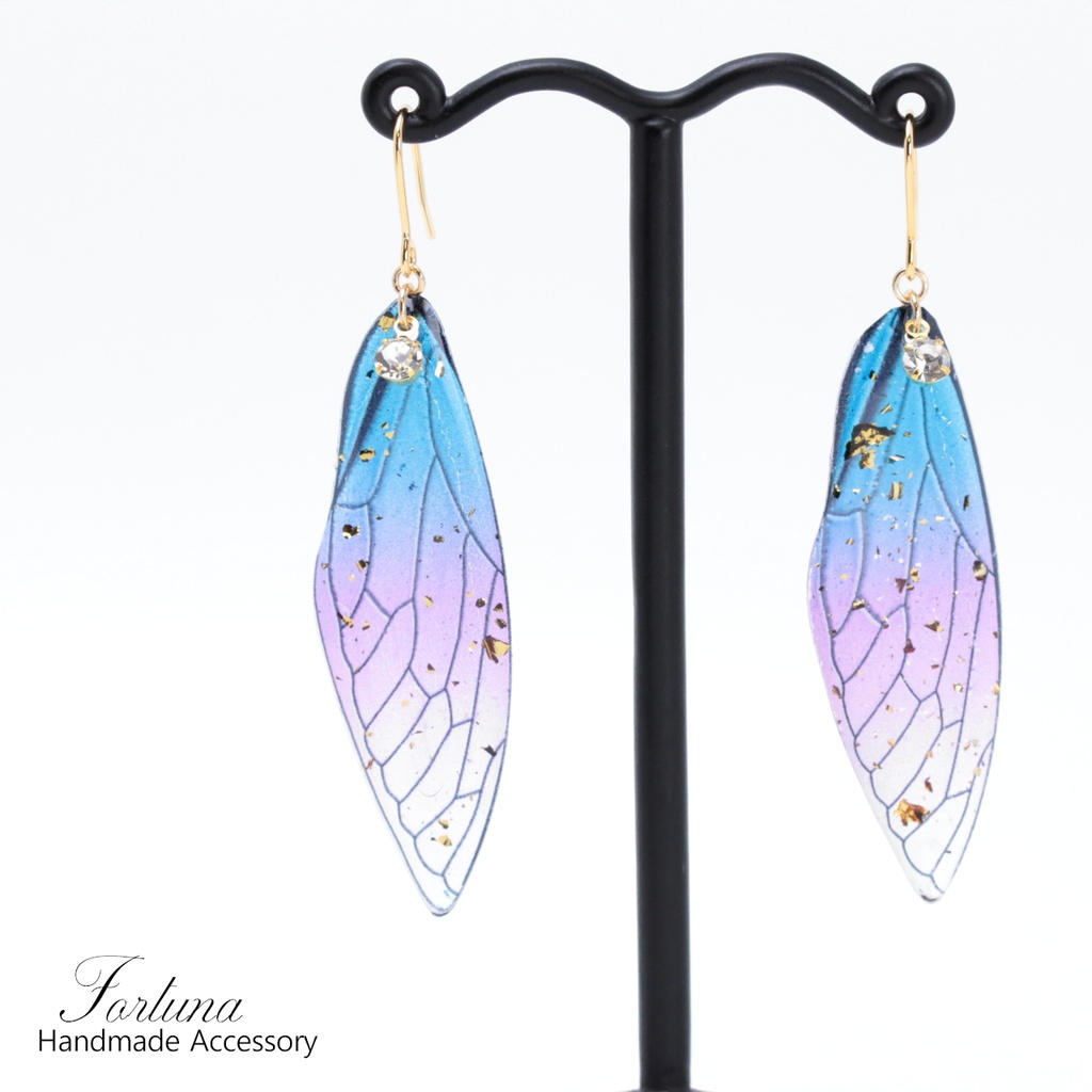 蝶羽~Dark~(455) ピアス/イヤリング/ノンホールピアス/樹脂ピアス