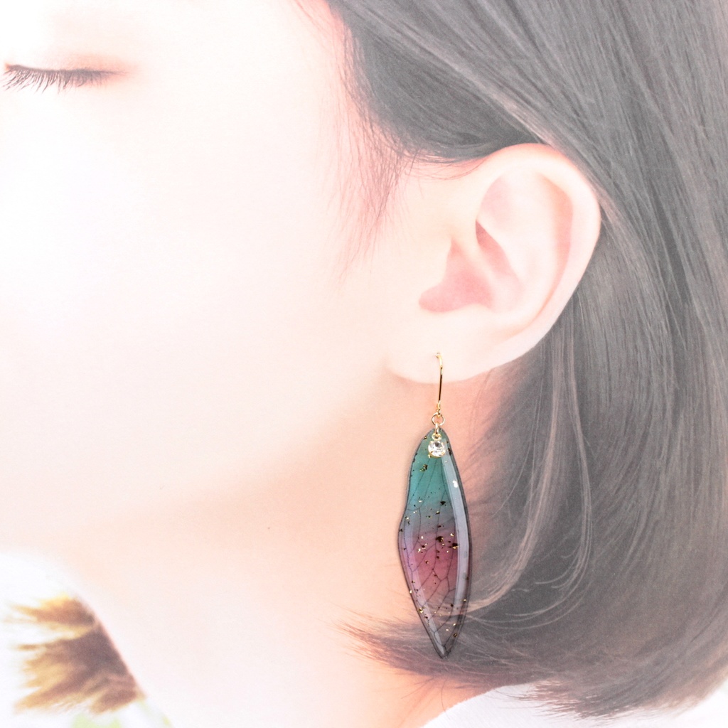 蝶羽~Light~(456) ピアス/イヤリング/ノンホールピアス/樹脂ピアス
