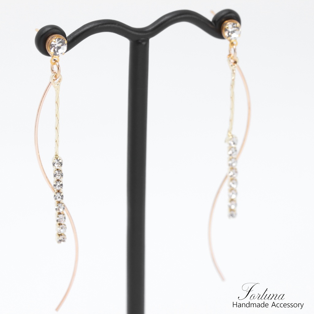 シンプルウェーブ(473) ピアス/ノンホールピアス/樹脂ピアス