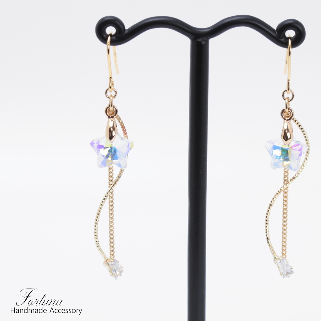 揺れるSTAR☆(490) ピアス/イヤリング/ノンホールピアス/樹脂ピアス