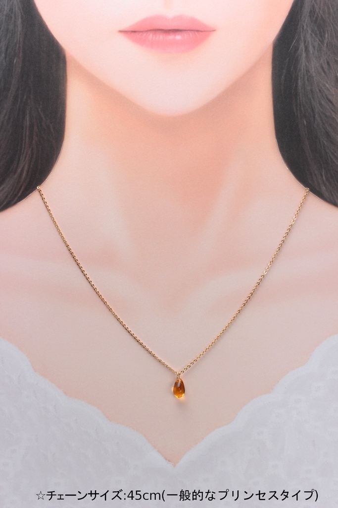 チェコドロップネックレス~Honey~(499)ネックレス/ペンダント