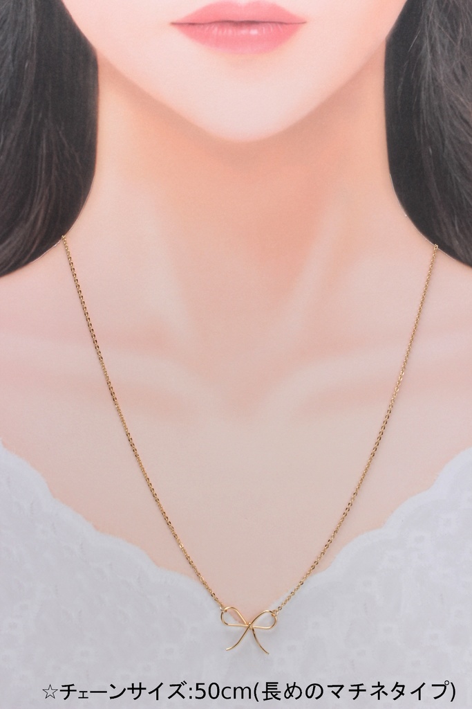 リボンネックレス(514)ネックレス/ペンダント