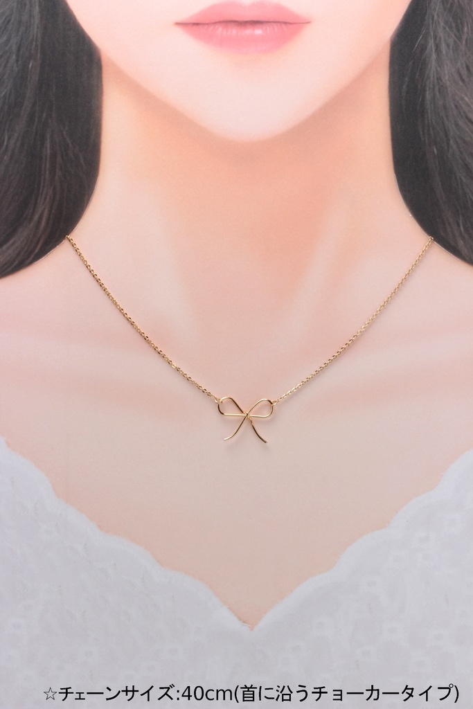 リボンネックレス(514)ネックレス/ペンダント