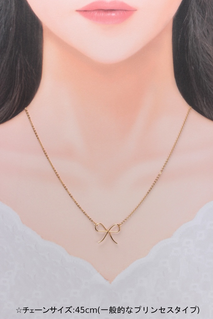 リボンネックレス(514)ネックレス/ペンダント