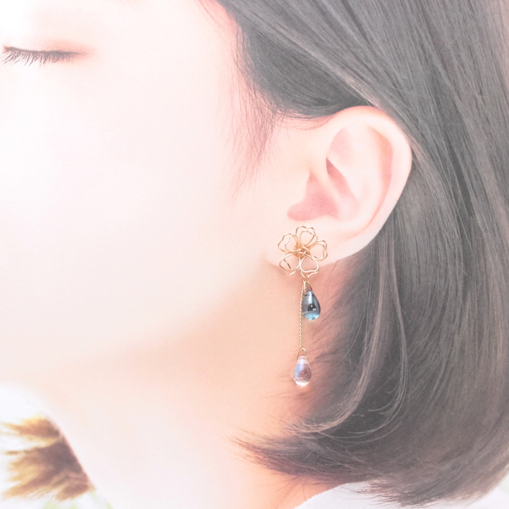 花雨(518) ピアス/ノンホールピアス/樹脂ピアス