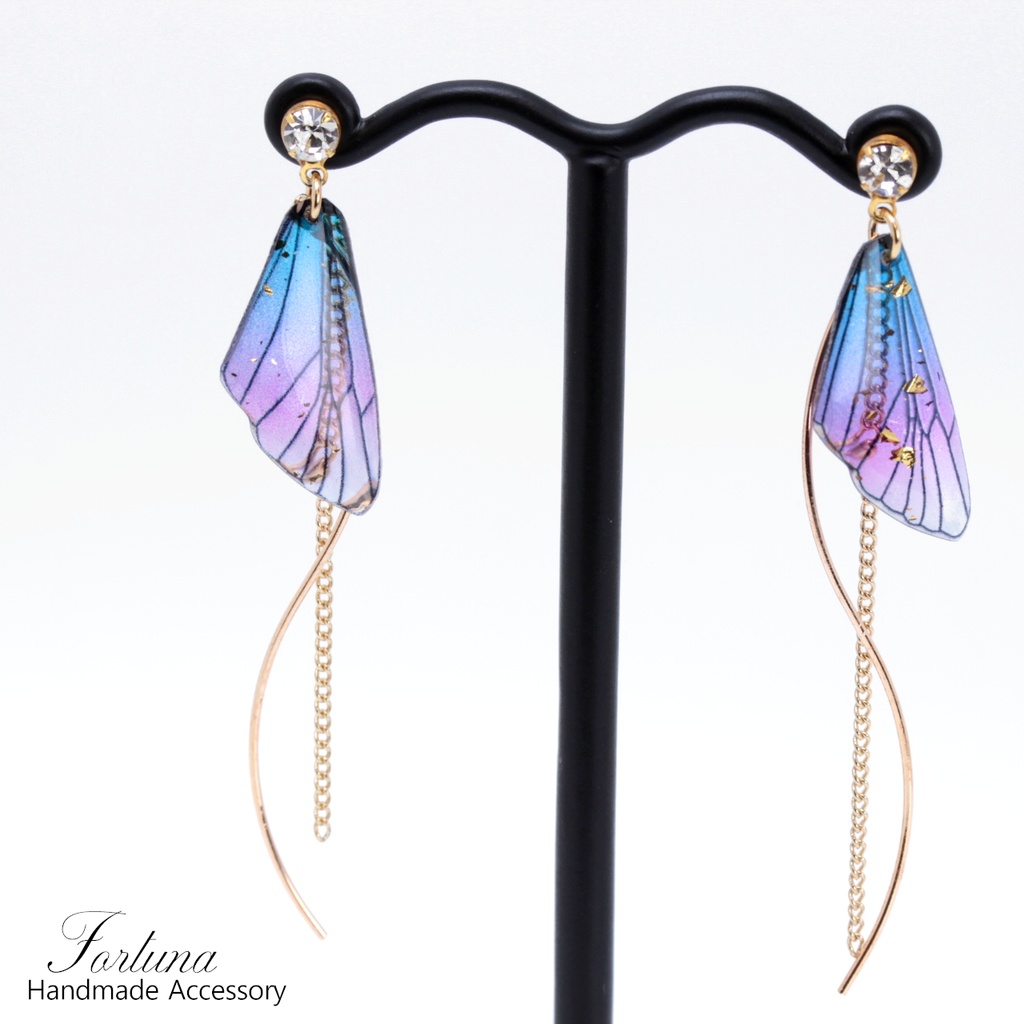 揺れる蝶羽~Dark~(519) ピアス/ノンホールピアス/樹脂ピアス