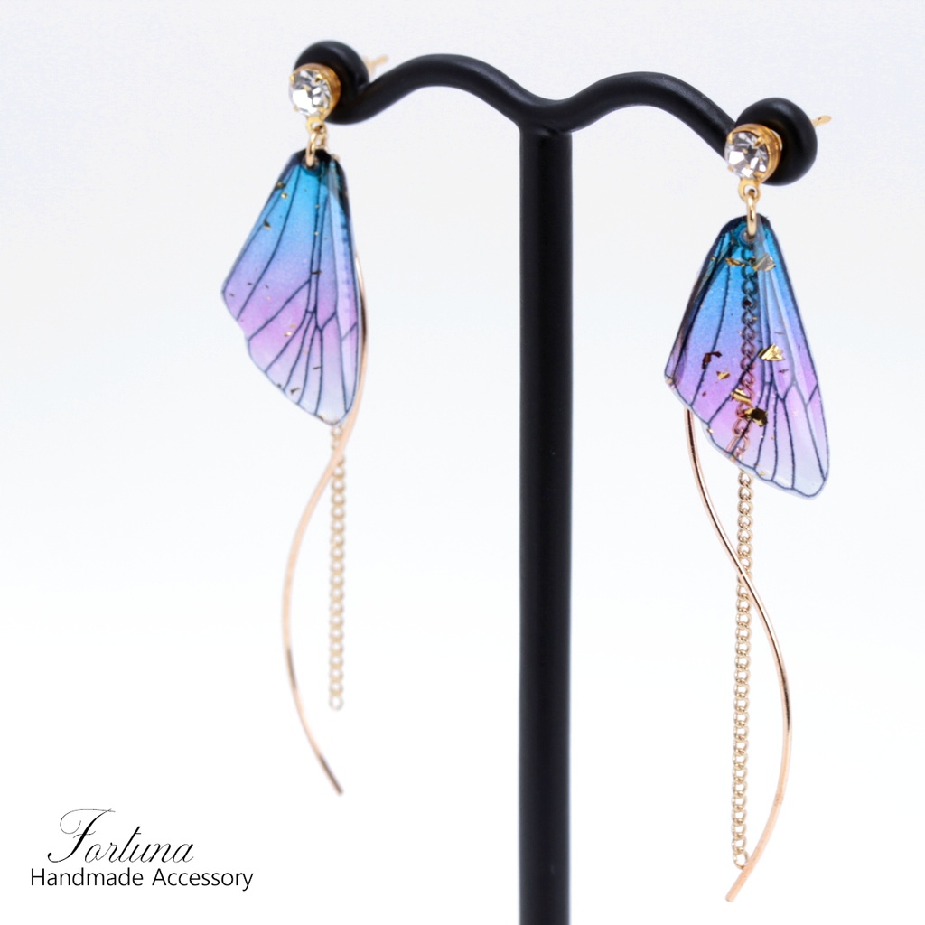 揺れる蝶羽~Dark~(519) ピアス/ノンホールピアス/樹脂ピアス
