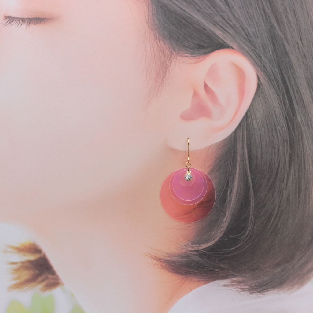 人魚姫の欠片(528) ピアス/イヤリング/ノンホールピアス/樹脂ピアス