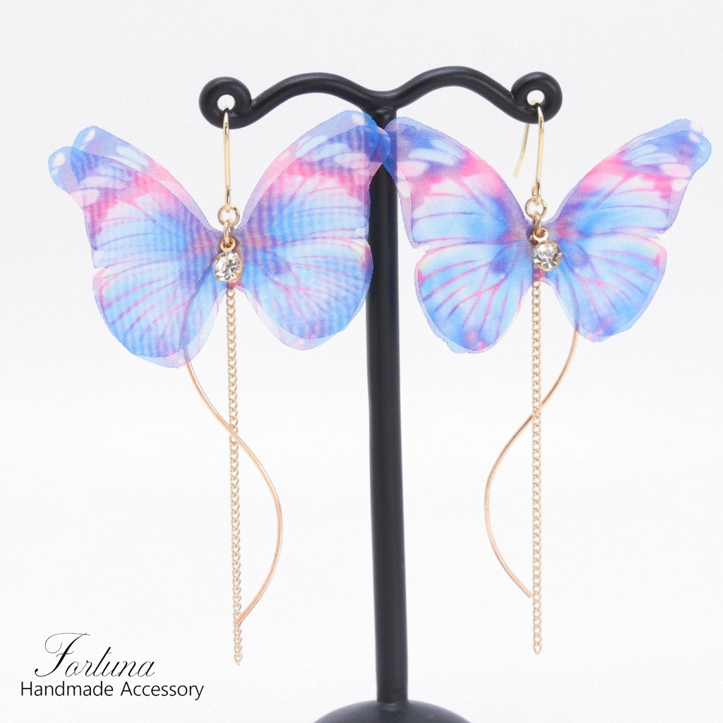 幻想蝶~群青~(548) ピアス/イヤリング/ノンホールピアス/樹脂ピアス