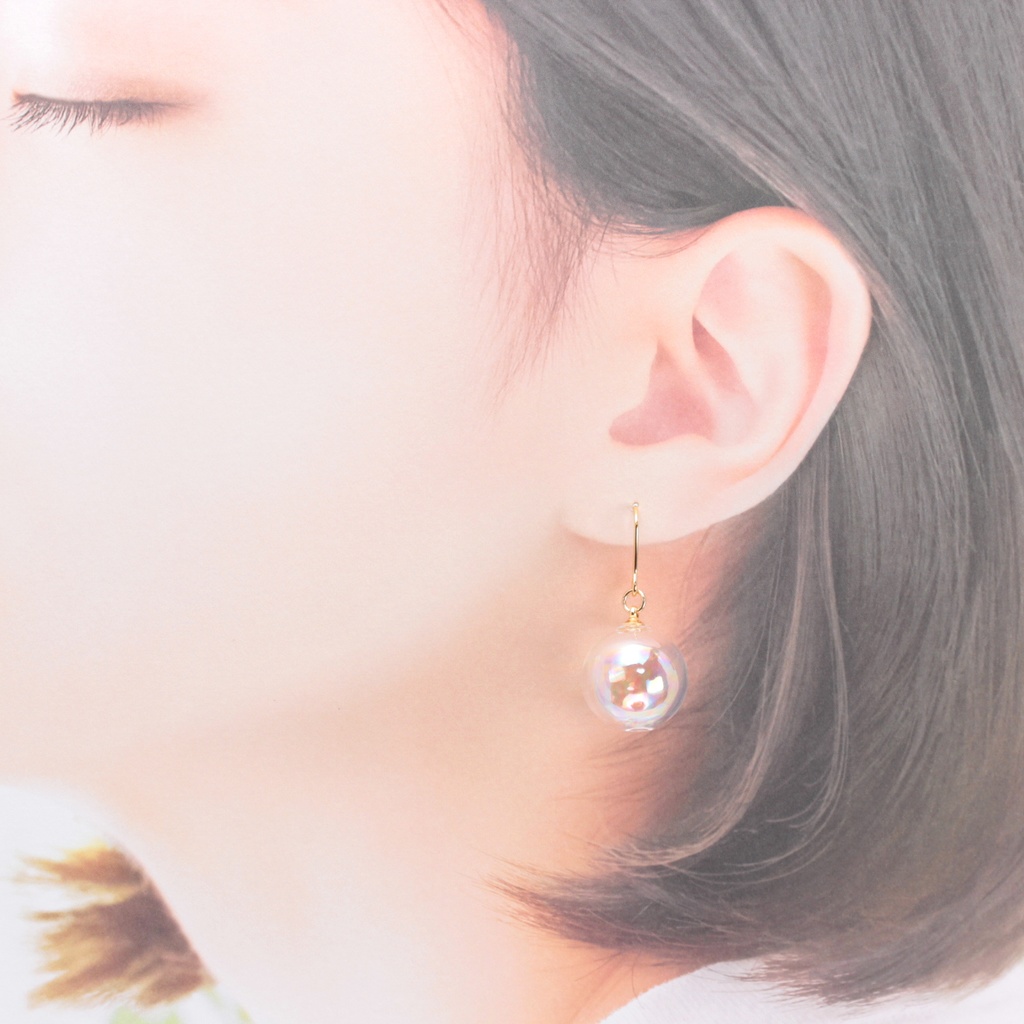 しゃぼんだま。(553) ピアス/イヤリング/ノンホールピアス/樹脂ピアス