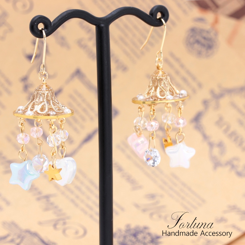 メリーゴーランド(555) ピアス/イヤリング/ノンホールピアス/樹脂ピアス