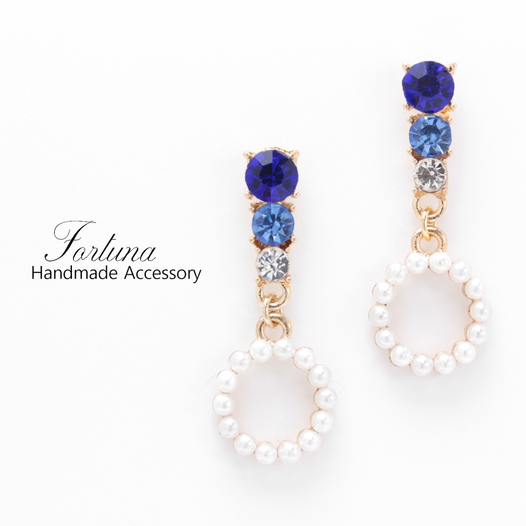 揺れるパールリング(602) ピアス/ノンホールピアス/樹脂ピアス