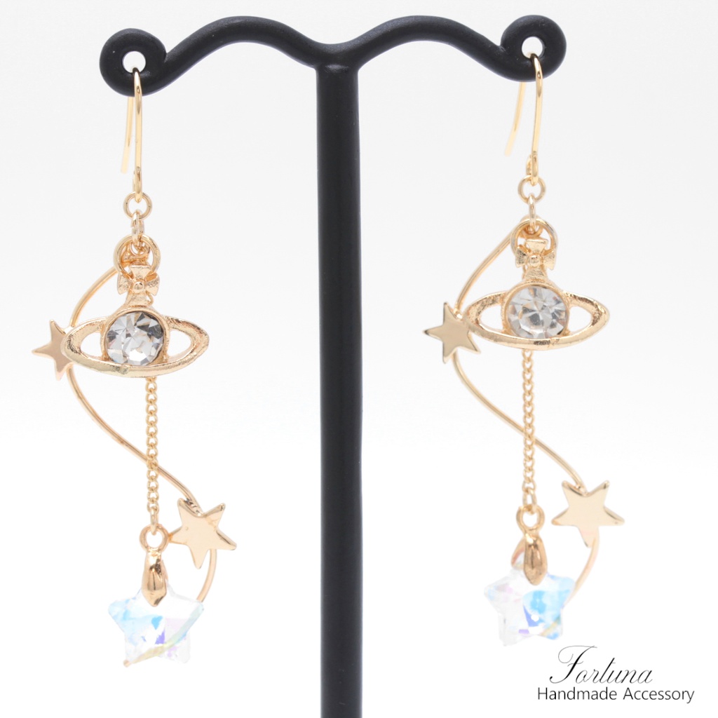 PLANET&STAR(650) ピアス/イヤリング/ノンホールピアス/樹脂ピアス