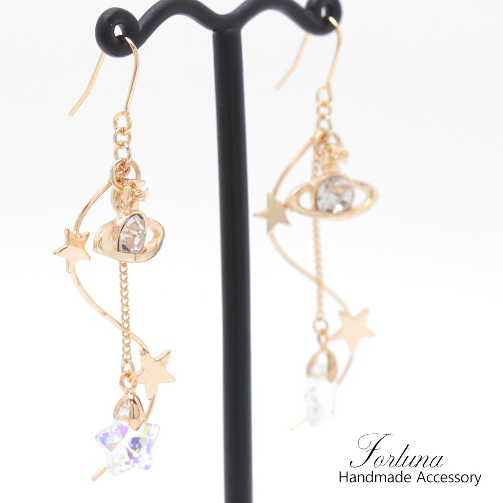 PLANET&STAR(650) ピアス/イヤリング/ノンホールピアス/樹脂ピアス