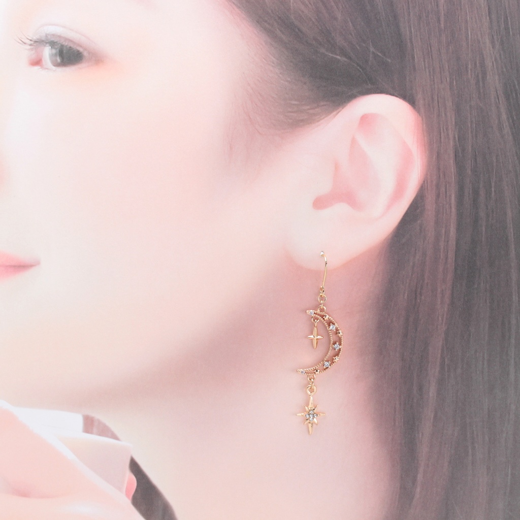 Long Galaxy(722) ピアス/イヤリング/ノンホールピアス/樹脂ピアス