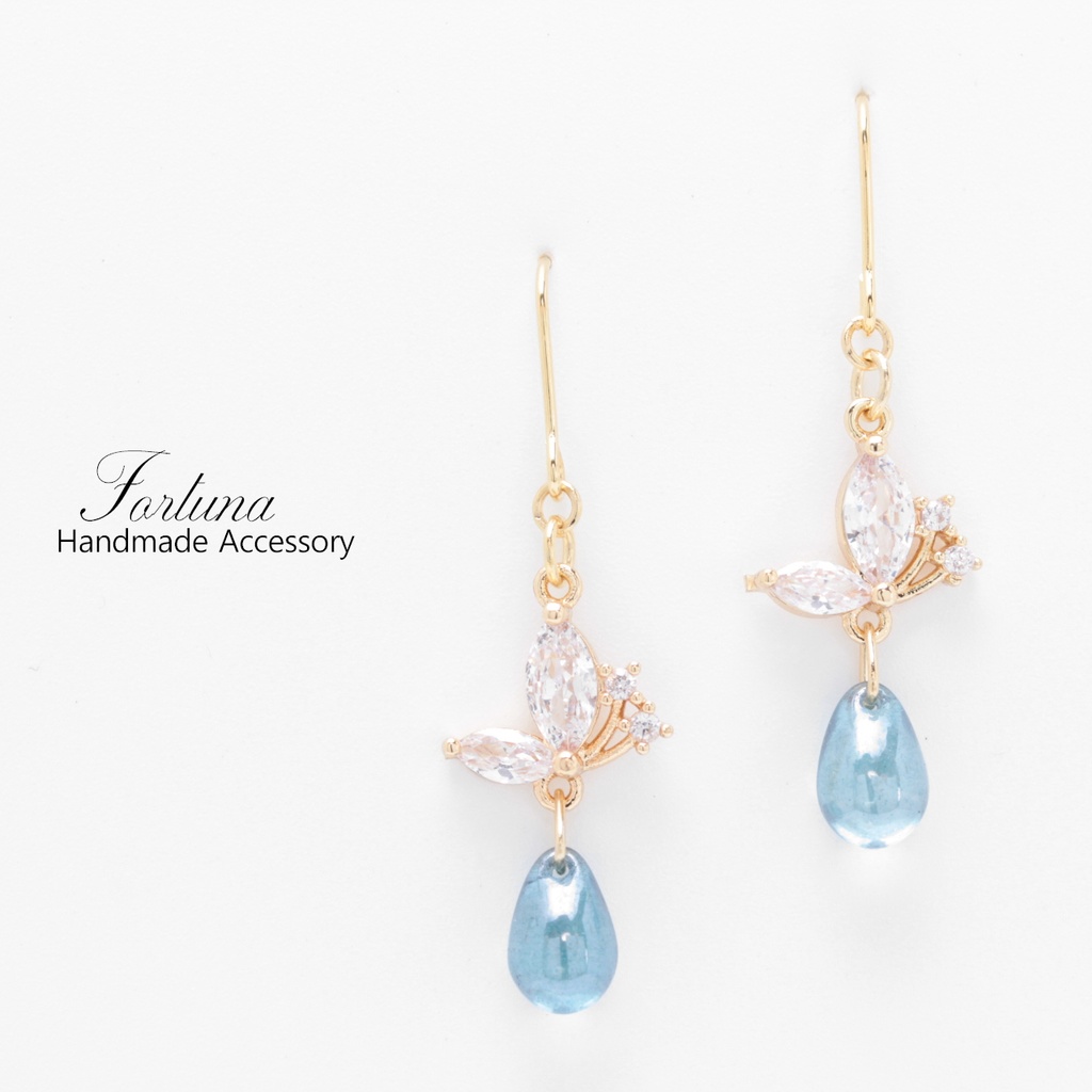 Butterfly Rain(751) ピアス/イヤリング/ノンホールピアス/樹脂ピアス
