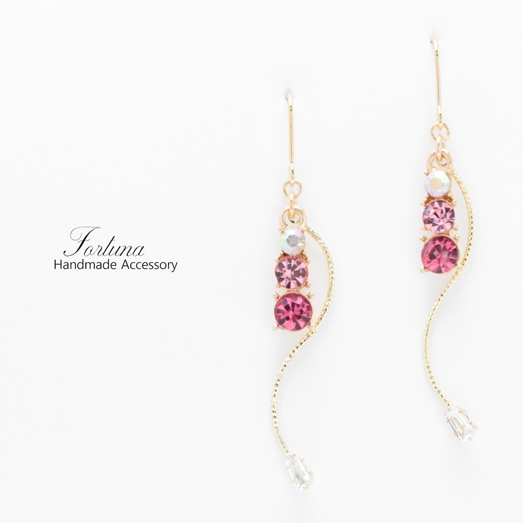 PINK×WAVE(761) ピアス/ノンホールピアス/樹脂ピアス
