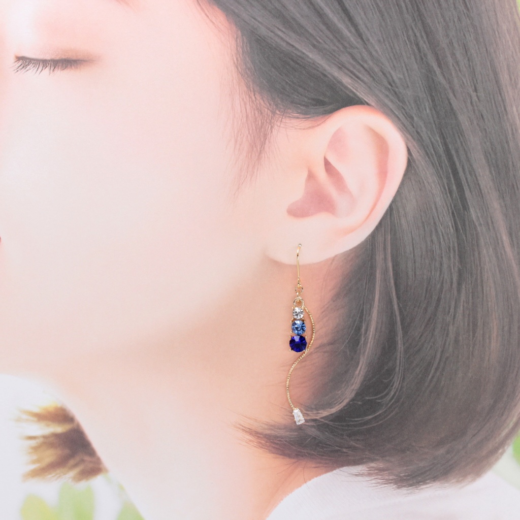 BLUE×WAVE(760) ピアス/ノンホールピアス/樹脂ピアス