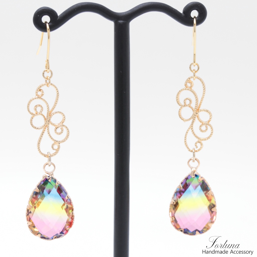 Colorful Drop~Long~(780) ピアス/イヤリング/ノンホールピアス/樹脂ピアス