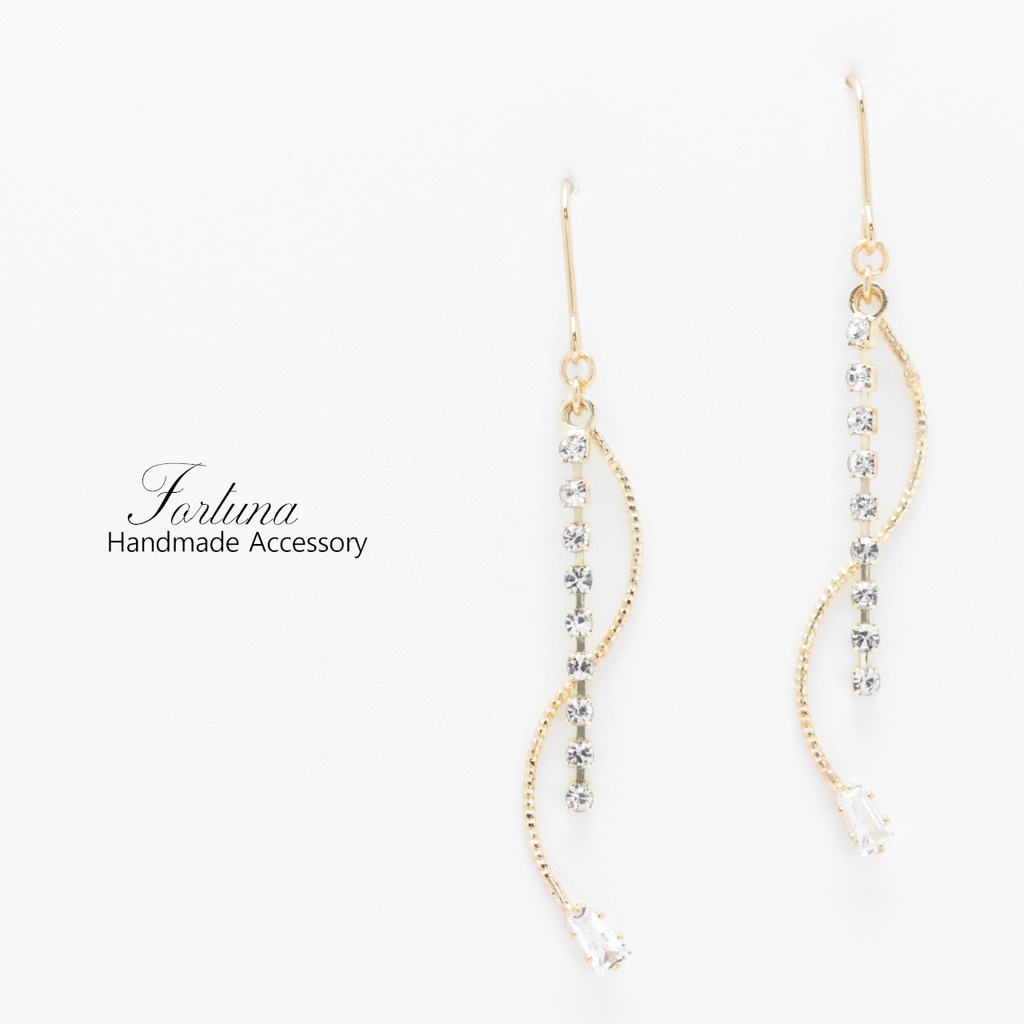 CLEAR×WAVE(782) ピアス/ノンホールピアス/樹脂ピアス