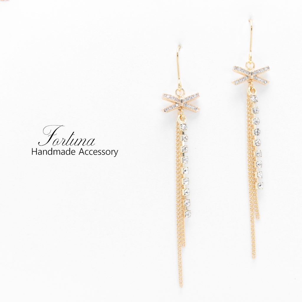 Long Ribbon(783) ピアス/イヤリング/ノンホールピアス/樹脂ピアス