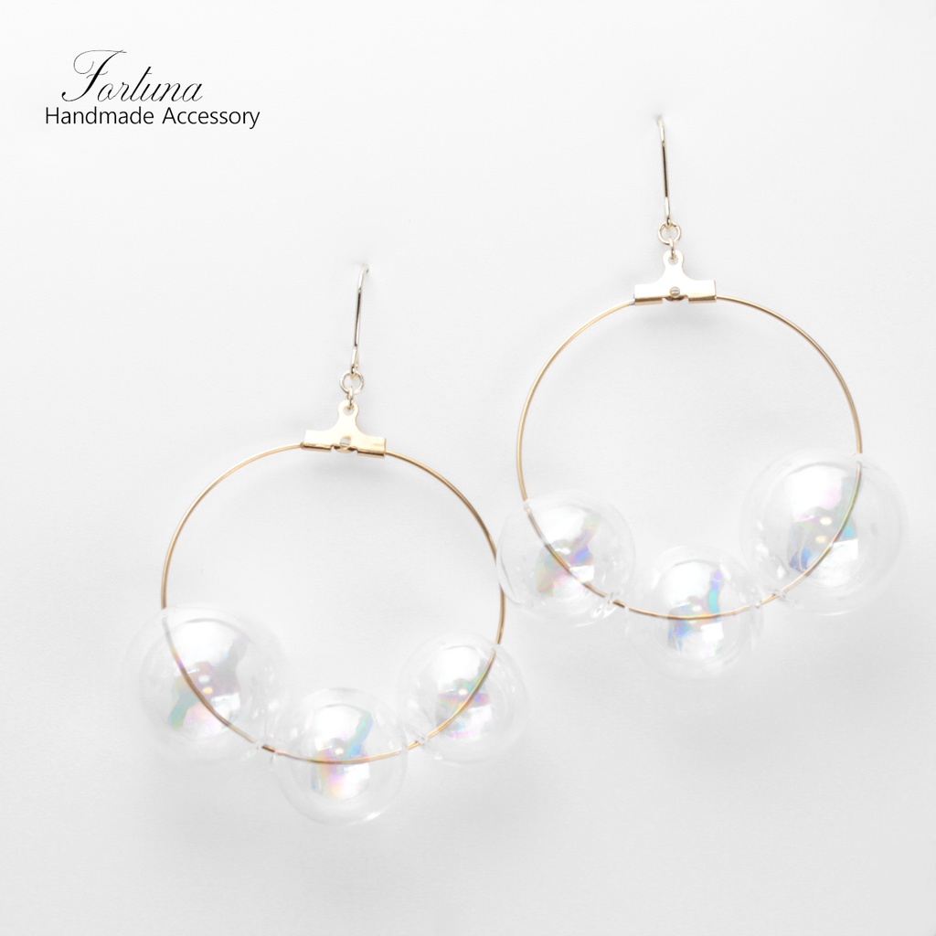 しゃぼんだま。りんぐ(799) ピアス/ノンホールピアス/樹脂ピアス