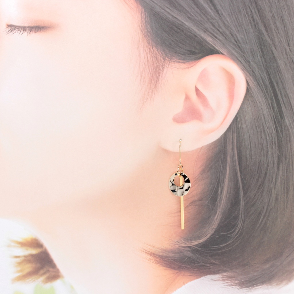 Simple circle(903) ピアス/イヤリング/ノンホールピアス/樹脂ピアス