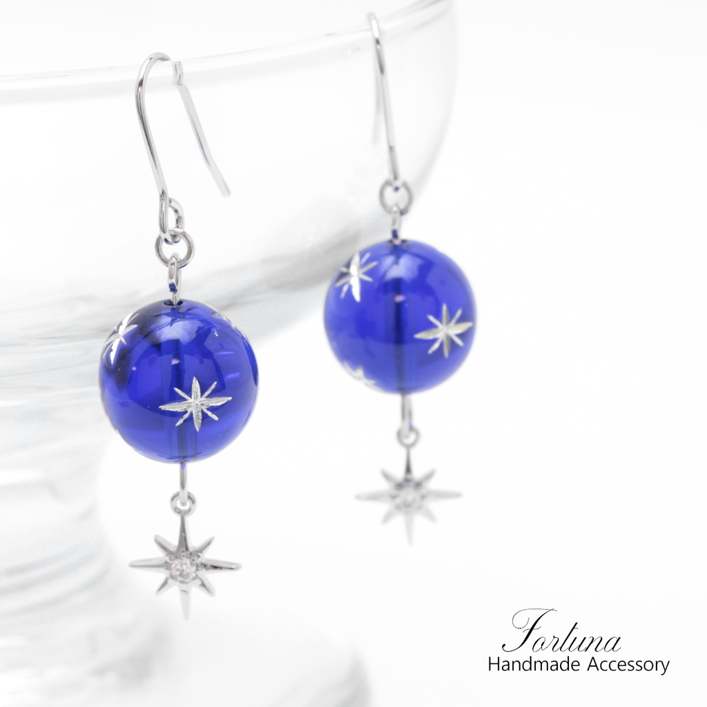 Blue Star(911) ピアス/ノンホールピアス/樹脂ピアス