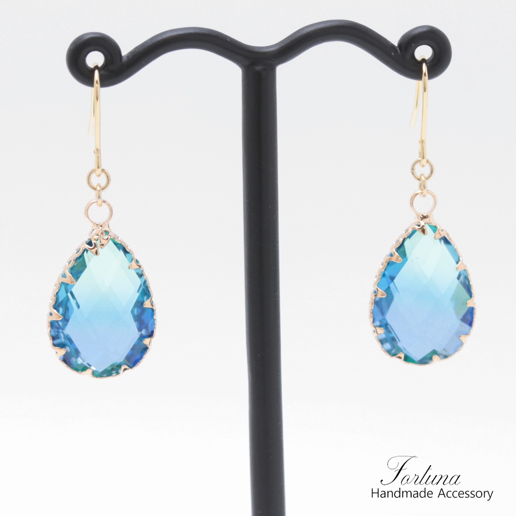 Blue Drop(924) ピアス/イヤリング/ノンホールピアス/樹脂ピアス