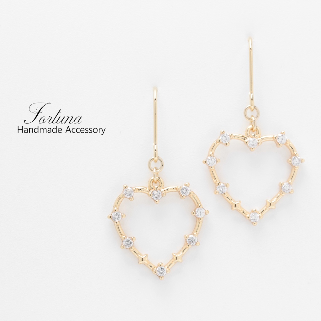 Simple Heart(941) ピアス/イヤリング/ノンホールピアス/樹脂ピアス