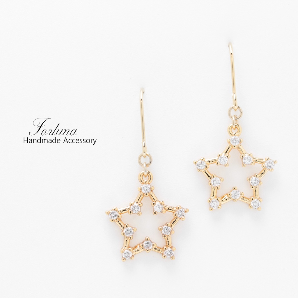 Star(961) ピアス/イヤリング/ノンホールピアス/樹脂ピアス