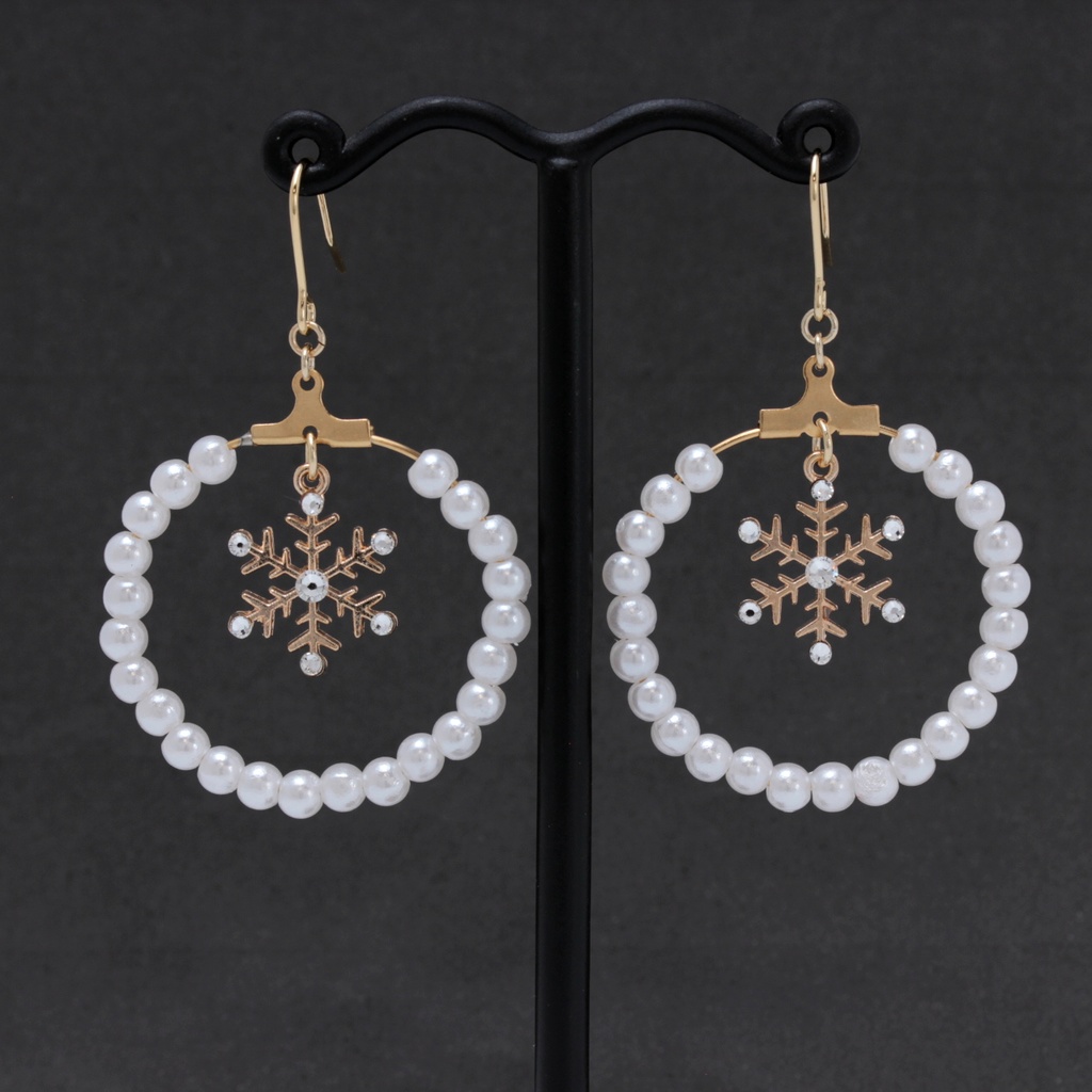 Pearl Snow(963) ピアス/イヤリング/ノンホールピアス/樹脂ピアス