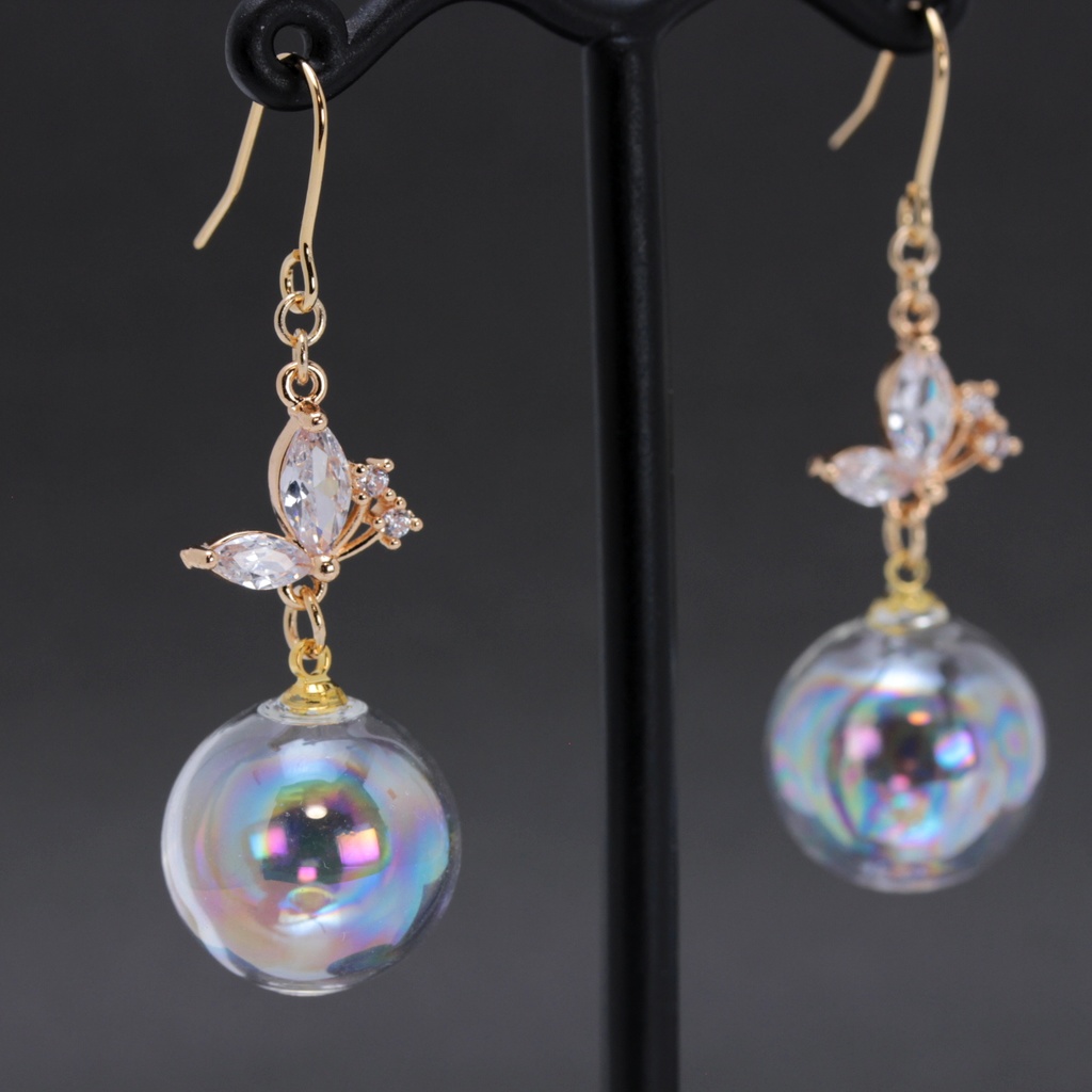 しゃぼんだま。ちょう(982) ピアス/イヤリング/ノンホールピアス/樹脂ピアス