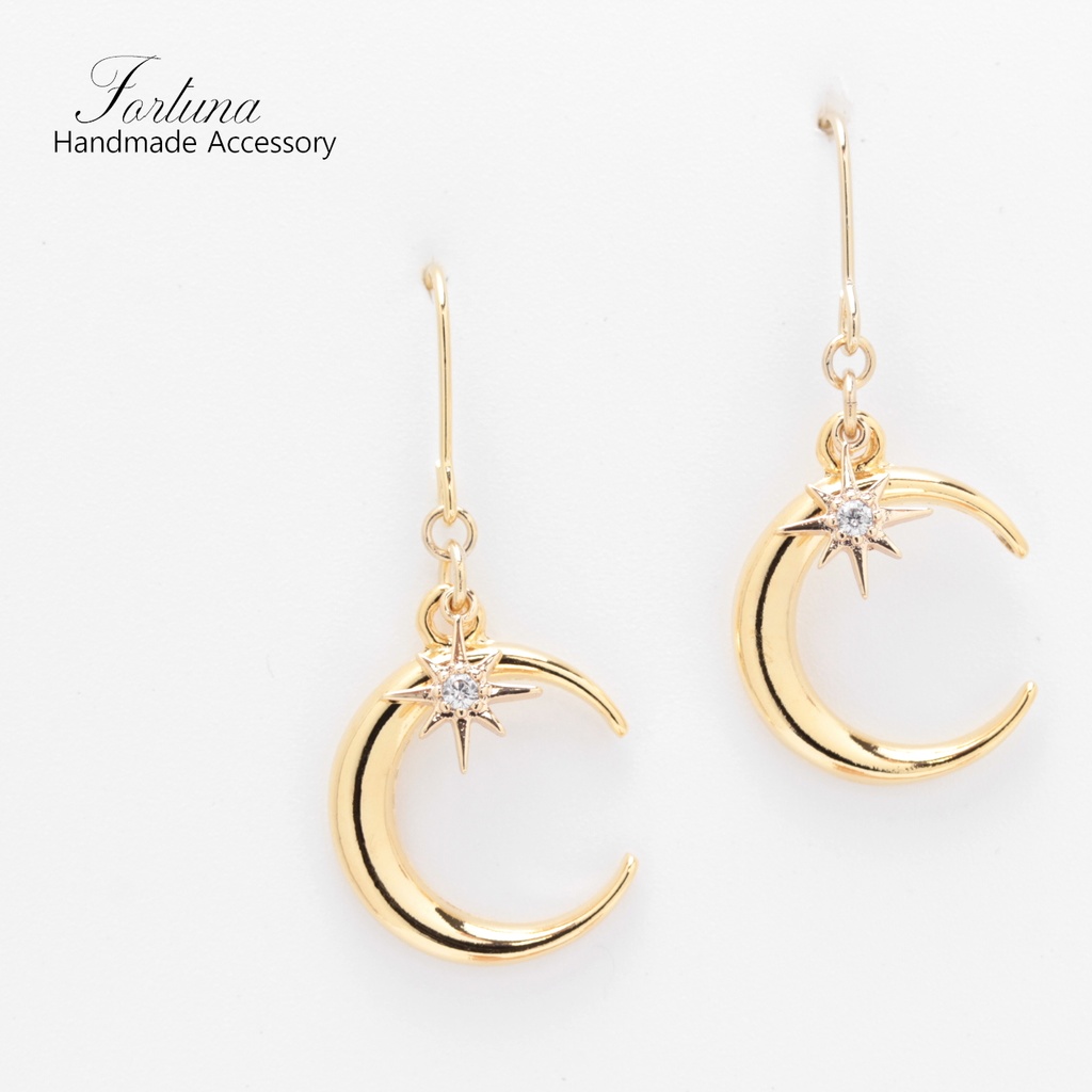 moon＆star(993) ピアス/イヤリング/ノンホールピアス/樹脂ピアス