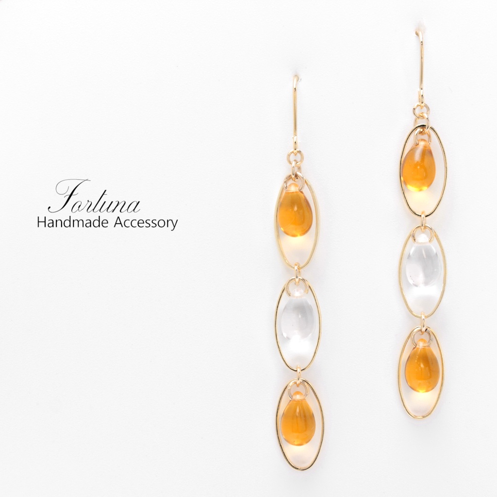 雨雫~5color~(1014) ピアス/イヤリング/ノンホールピアス/樹脂ピアス