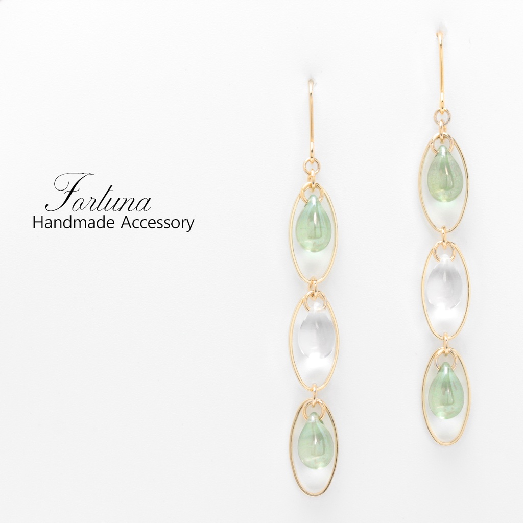 雨雫~5color~(1014) ピアス/イヤリング/ノンホールピアス/樹脂ピアス