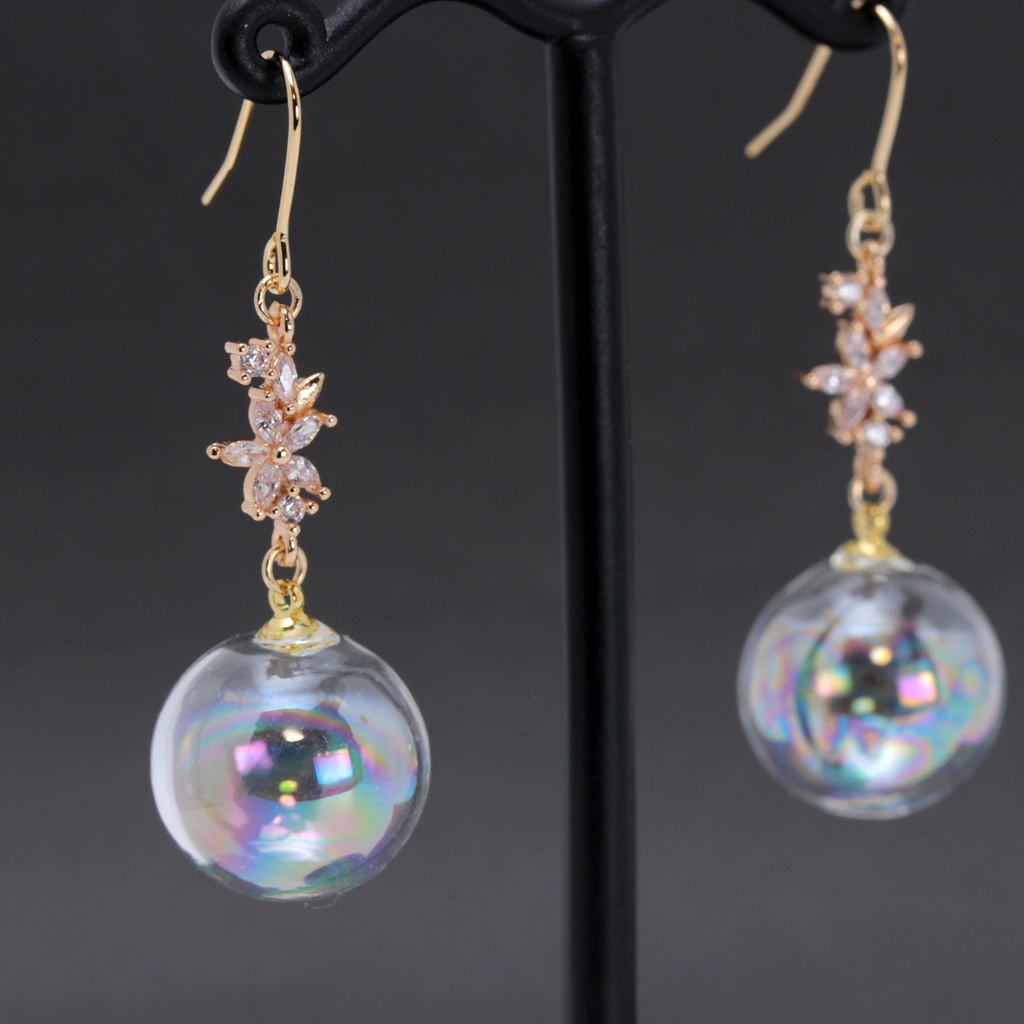 しゃぼんだま。はな(1018) ピアス/イヤリング/ノンホールピアス/樹脂ピアス