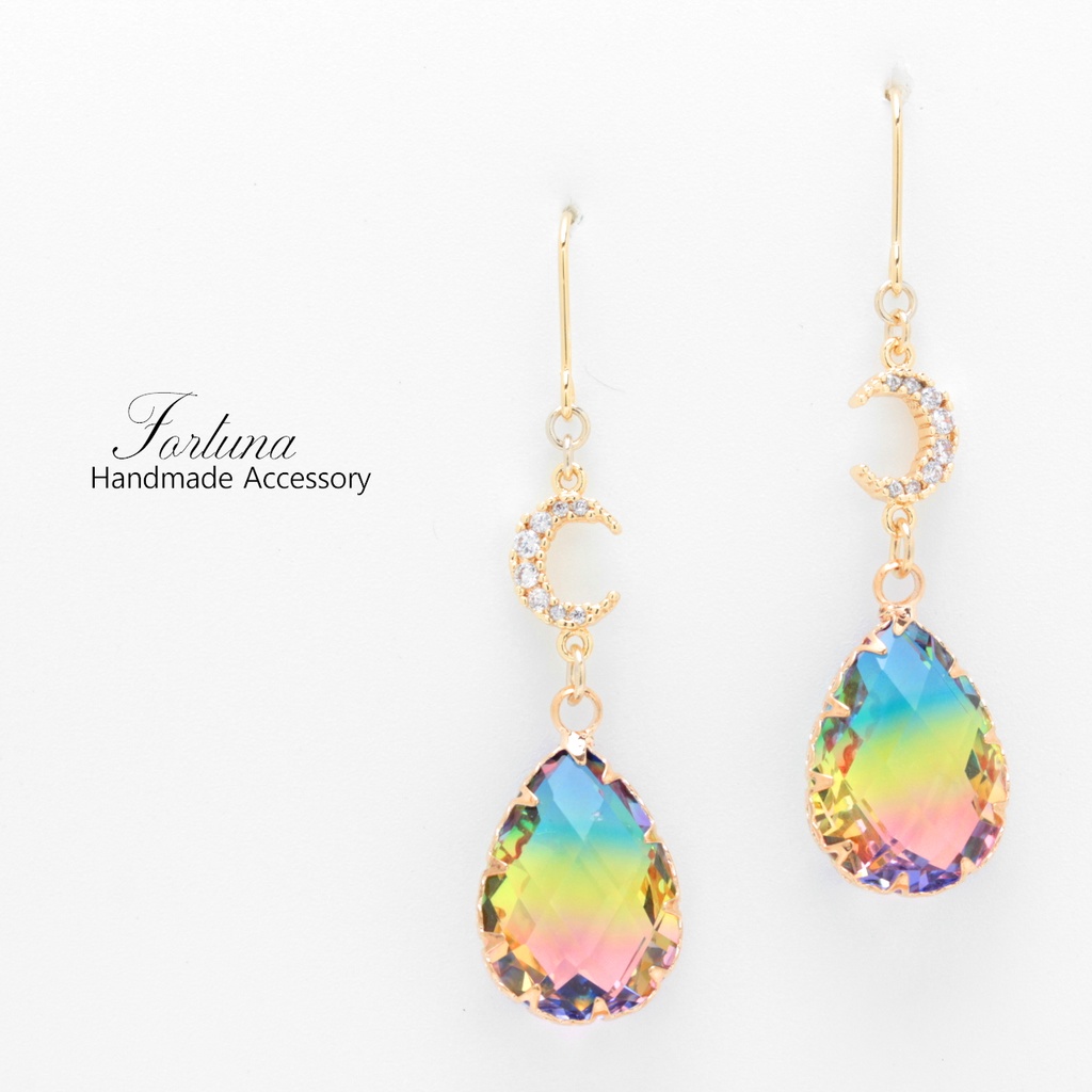 月雫~カラフル~(1021) ピアス/イヤリング/ノンホールピアス/樹脂ピアス