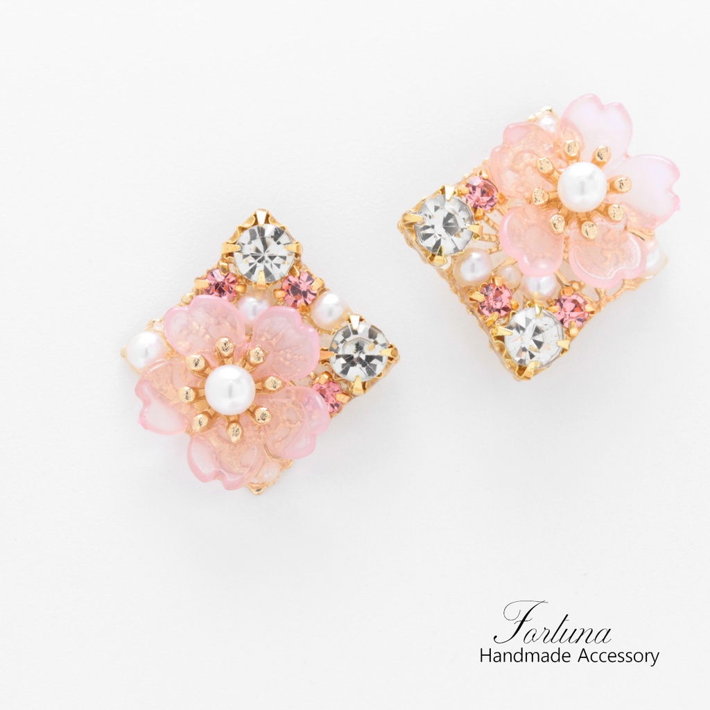 さくらのビジュー(1037) ピアス/ノンホールピアス/樹脂ピアス