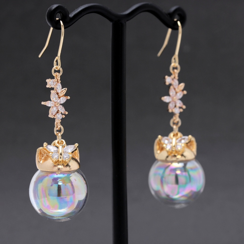 Animal Bubble~Flower~(1083) ピアス/イヤリング/ノンホールピアス/樹脂ピアス