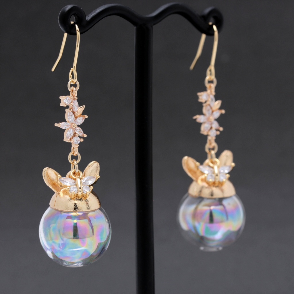 Animal Bubble~Flower~(1083) ピアス/イヤリング/ノンホールピアス/樹脂ピアス