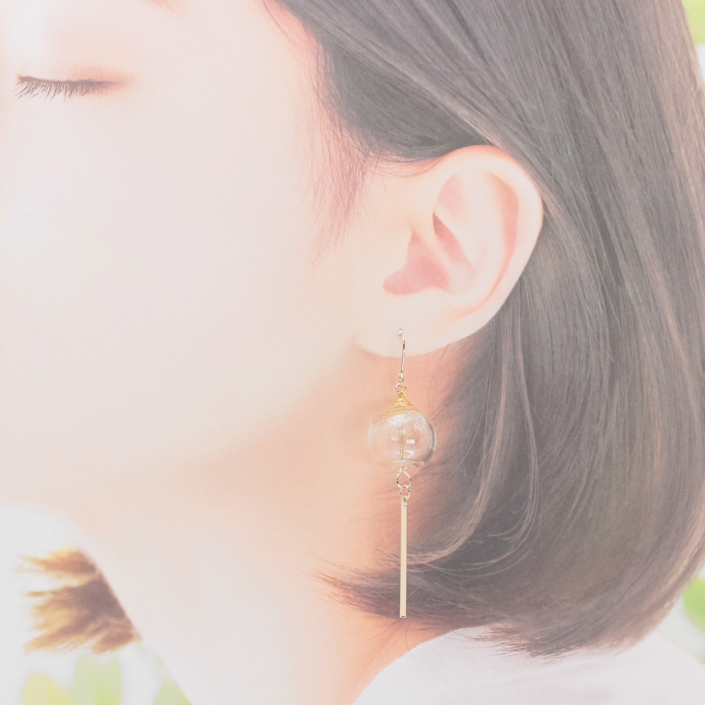 風鈴~海月~(1133) ピアス/イヤリング/ノンホールピアス/樹脂ピアス