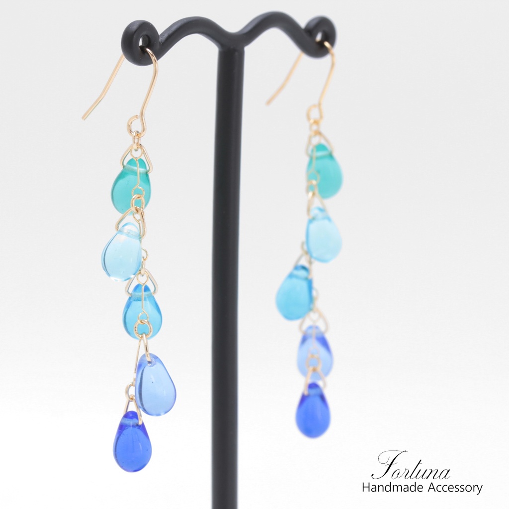 マリンドロップ(1135) ピアス/イヤリング/ノンホールピアス/樹脂ピアス